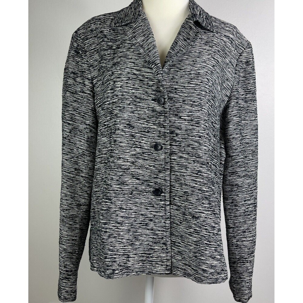 Vtg Barry Bricken Womens Silk Jacket Blazer S Marled Old Money Timeless Classic